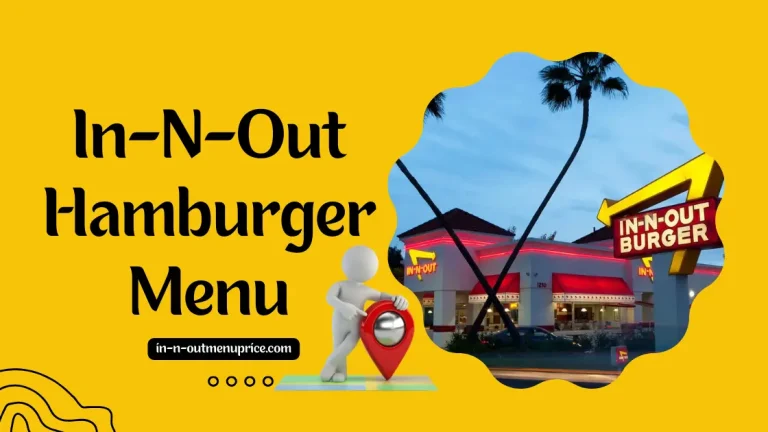 In-N-Out Hamburger Menu