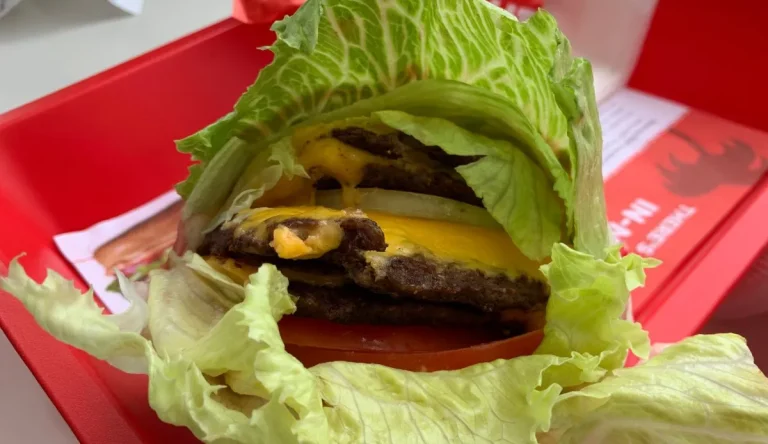 in n out Protein Style burger